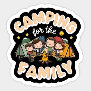 Camping For Family Sticker